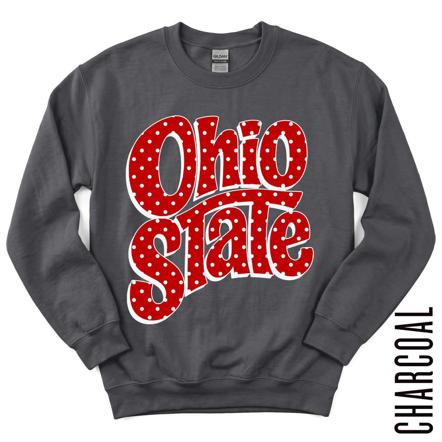 OHIO POLKA DOT CREWNECK!