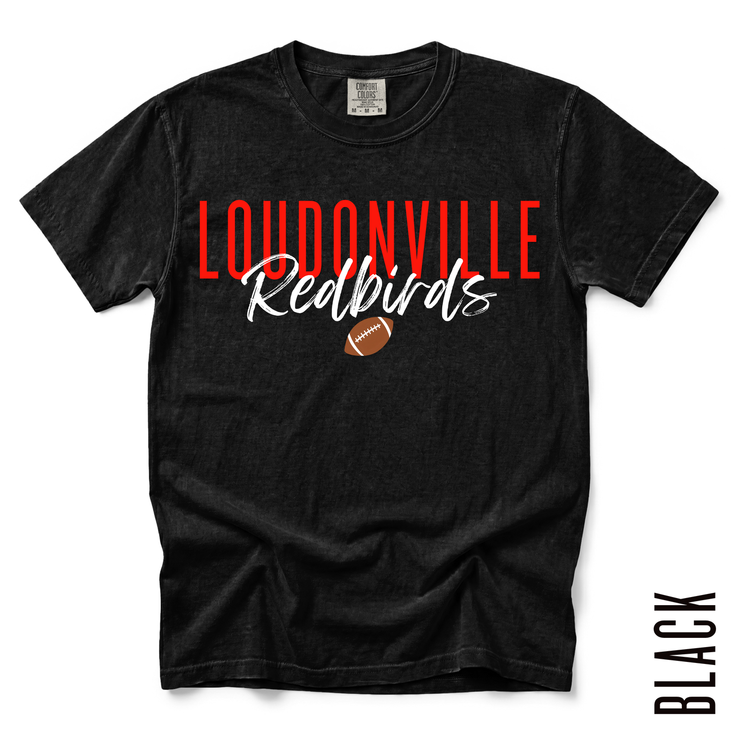 LOUDONVILLE REDBIRDS FOOTBALL TEE 🏈