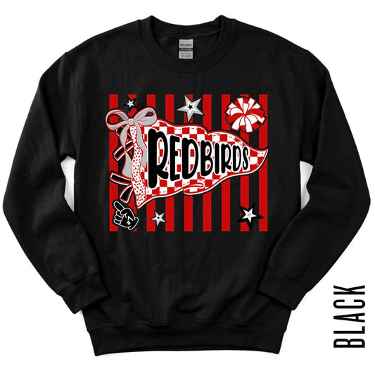 YOUTH REDBIRDS FLAG CREWNECK!