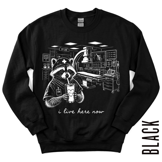 EP LAB RN LIVE HERE GILDAN CREWNECK!