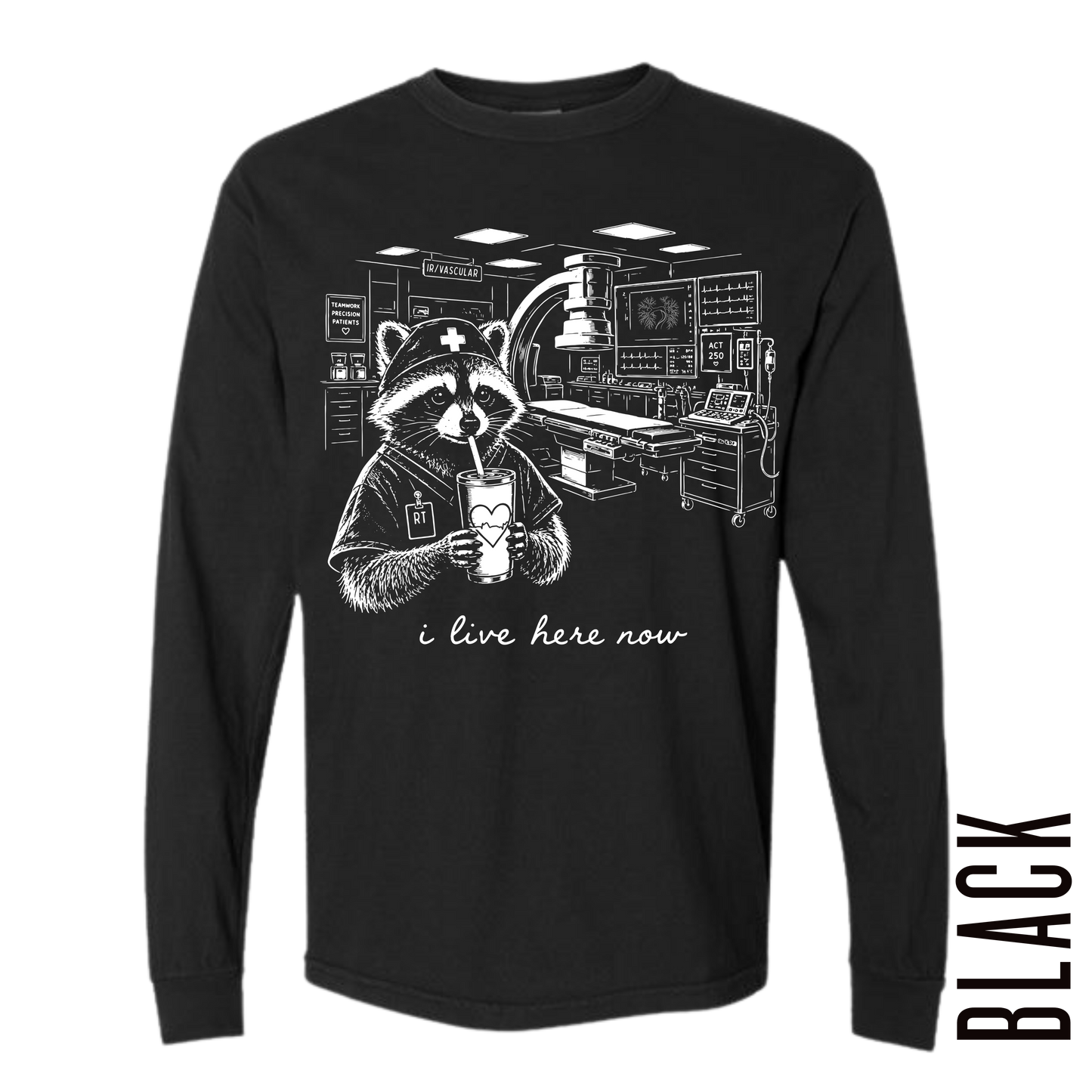 IR VASCULAR RT LIVE HERE LONG SLEEVE