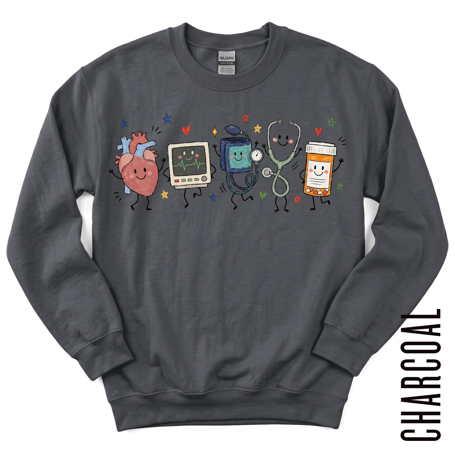 HEART DOODLE CREWNECK!