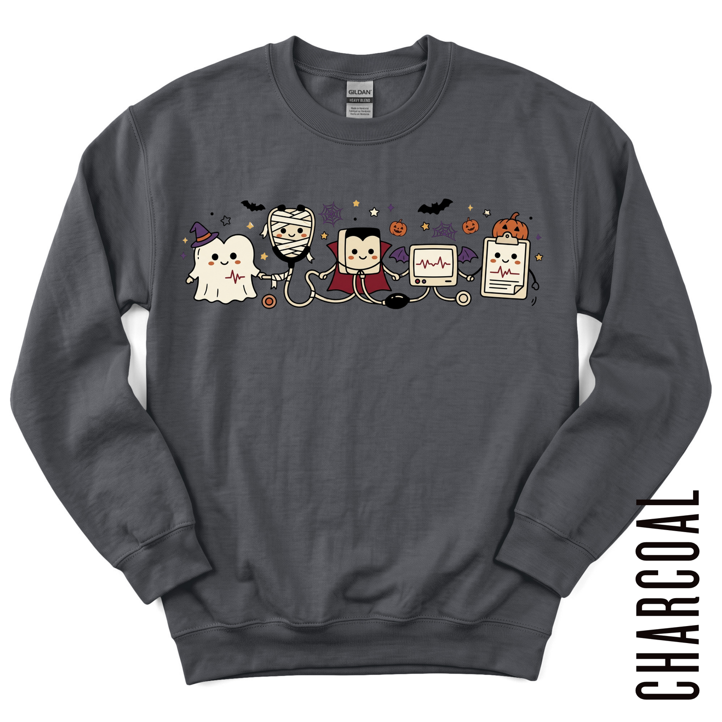 HALLOWEEN HEART DOODLE CREWNECK!