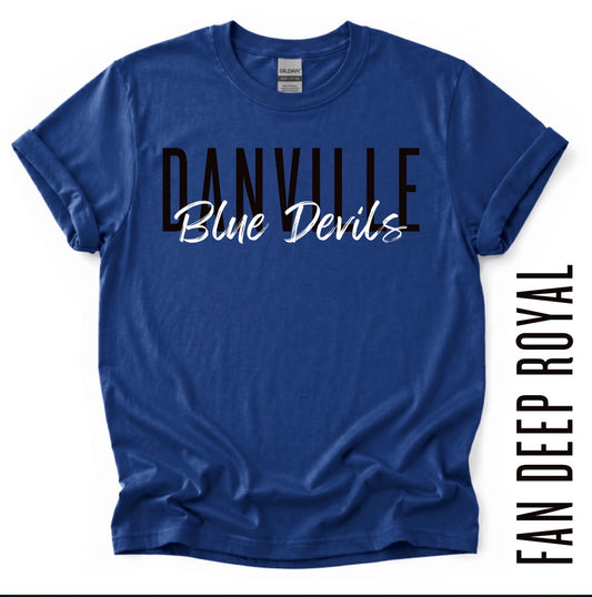 DANVILLE BLUE DEVILS TEE!