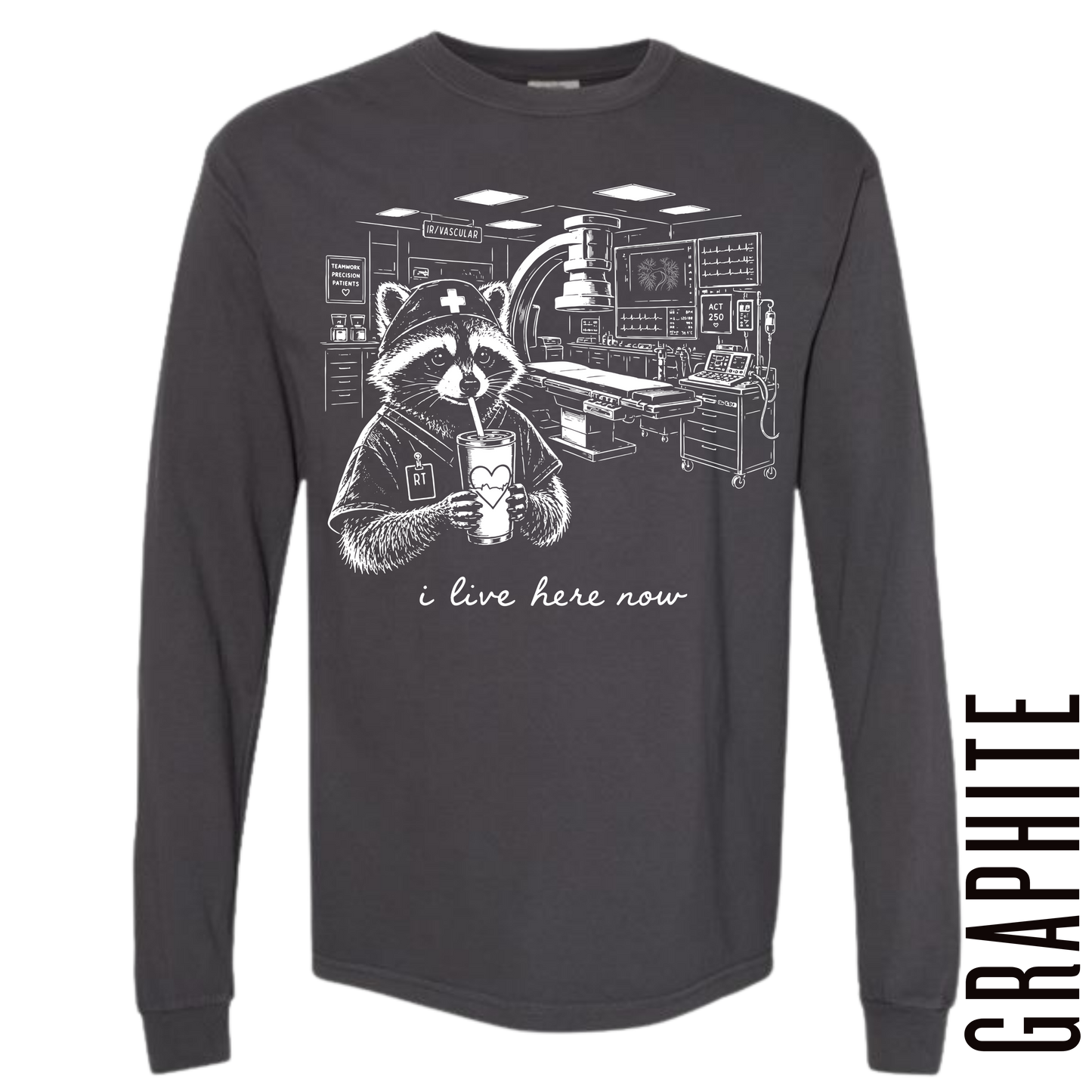 IR VASCULAR RT LIVE HERE LONG SLEEVE
