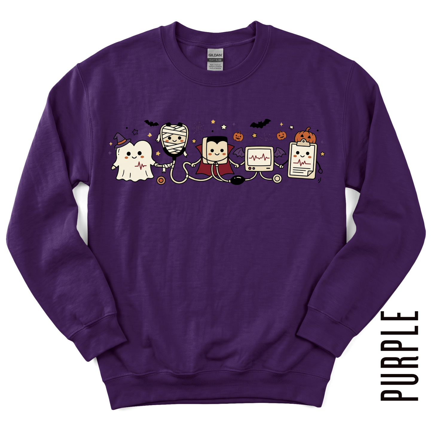 HALLOWEEN HEART DOODLE CREWNECK!