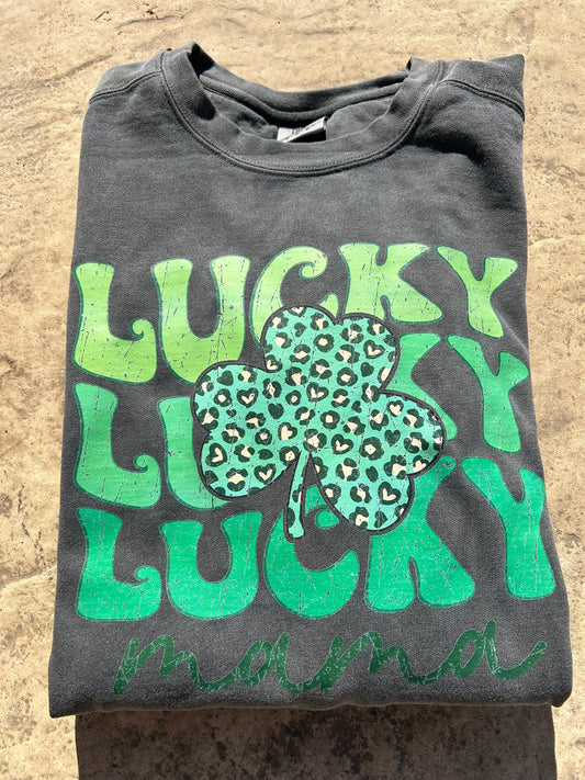 LUCKY MAMA COMFORT COLORS CREWNECK!