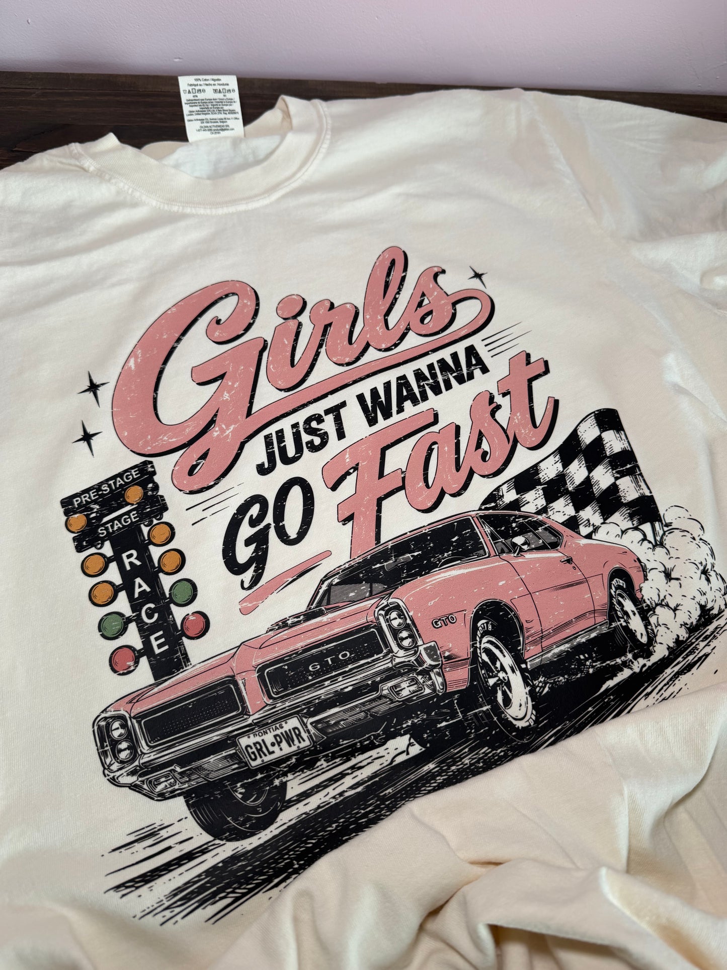 GIRLS WANNA GO FAST TEE 🏁