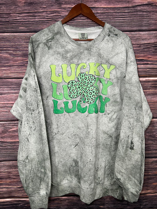 LUCKY COMFORT COLORS CREWNECK 🍀