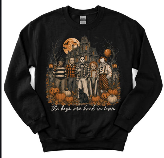 BOYS ARE BACK IN TOWN CREWNECK 🧡