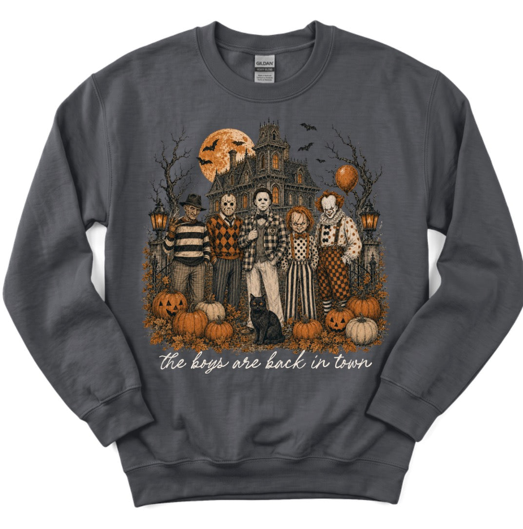 BOYS ARE BACK IN TOWN CREWNECK 🧡