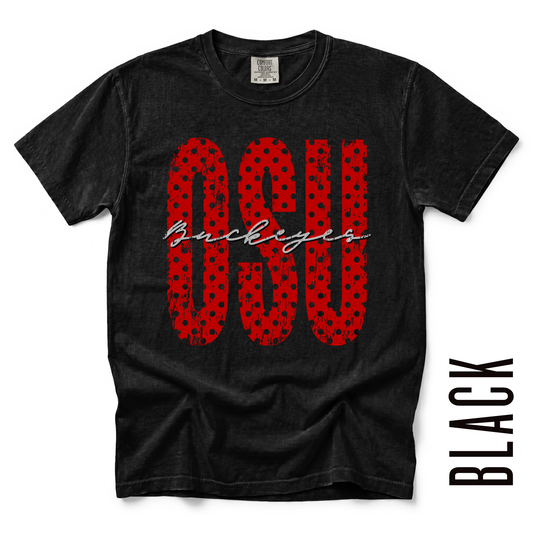 OSU RED POLKA DOT TEE!