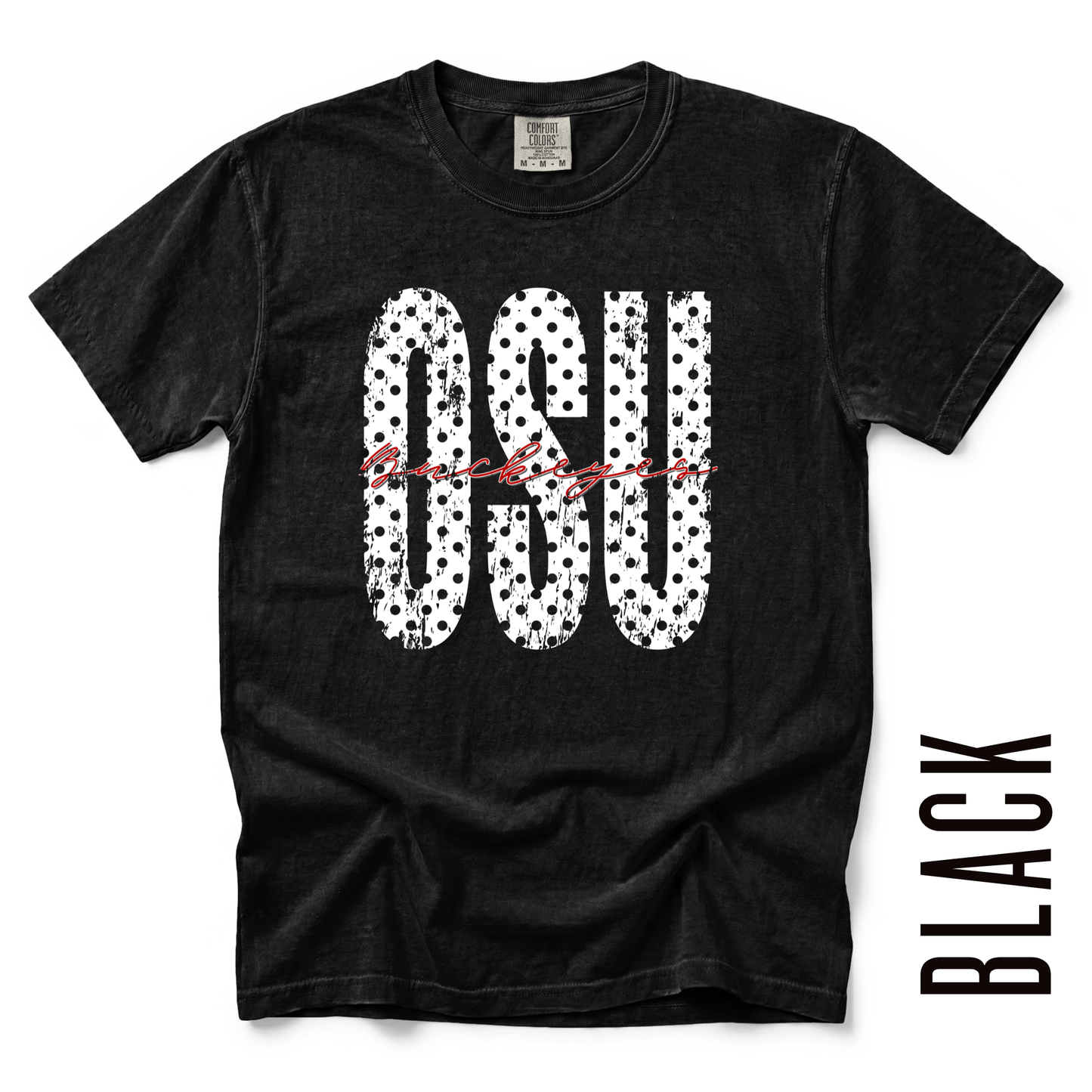 OSU WHITE POLKA DOT TEE!