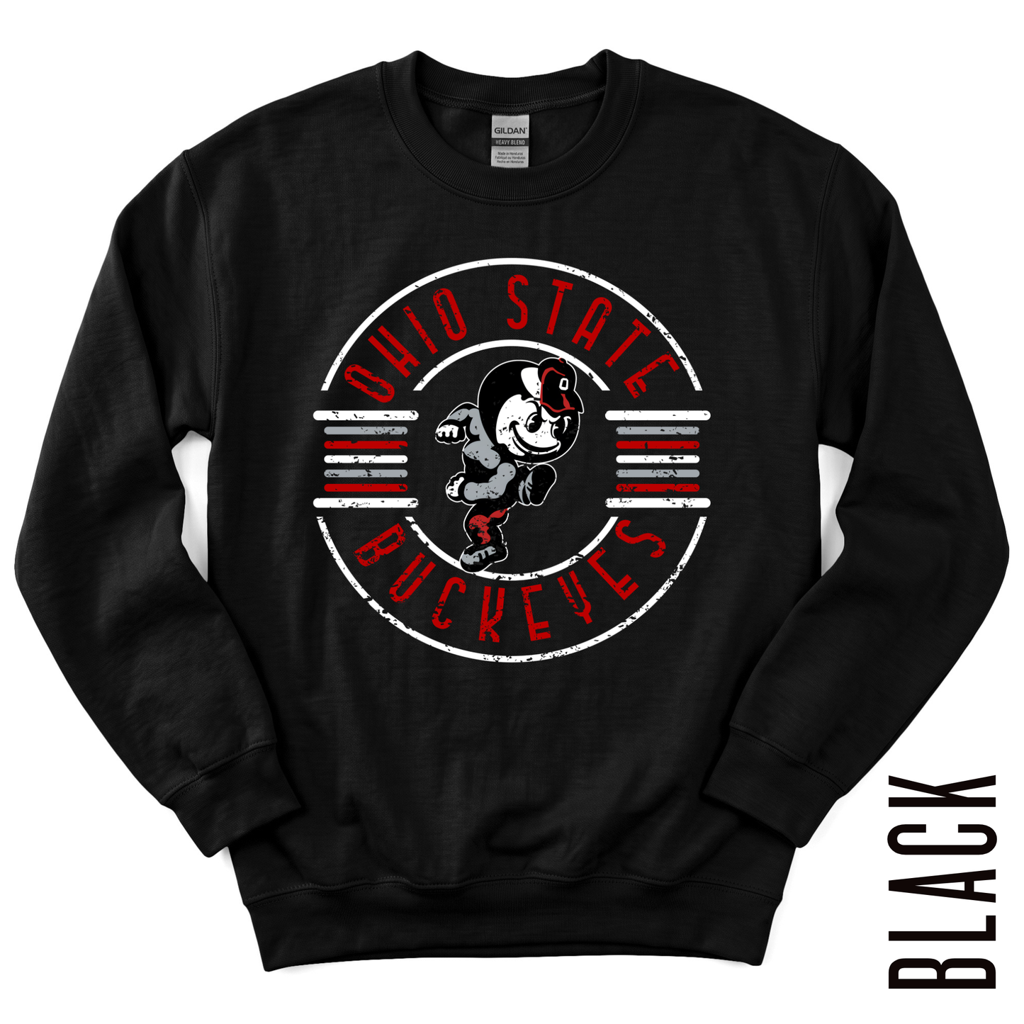 OSU WHITE ROUND CREWNECK!