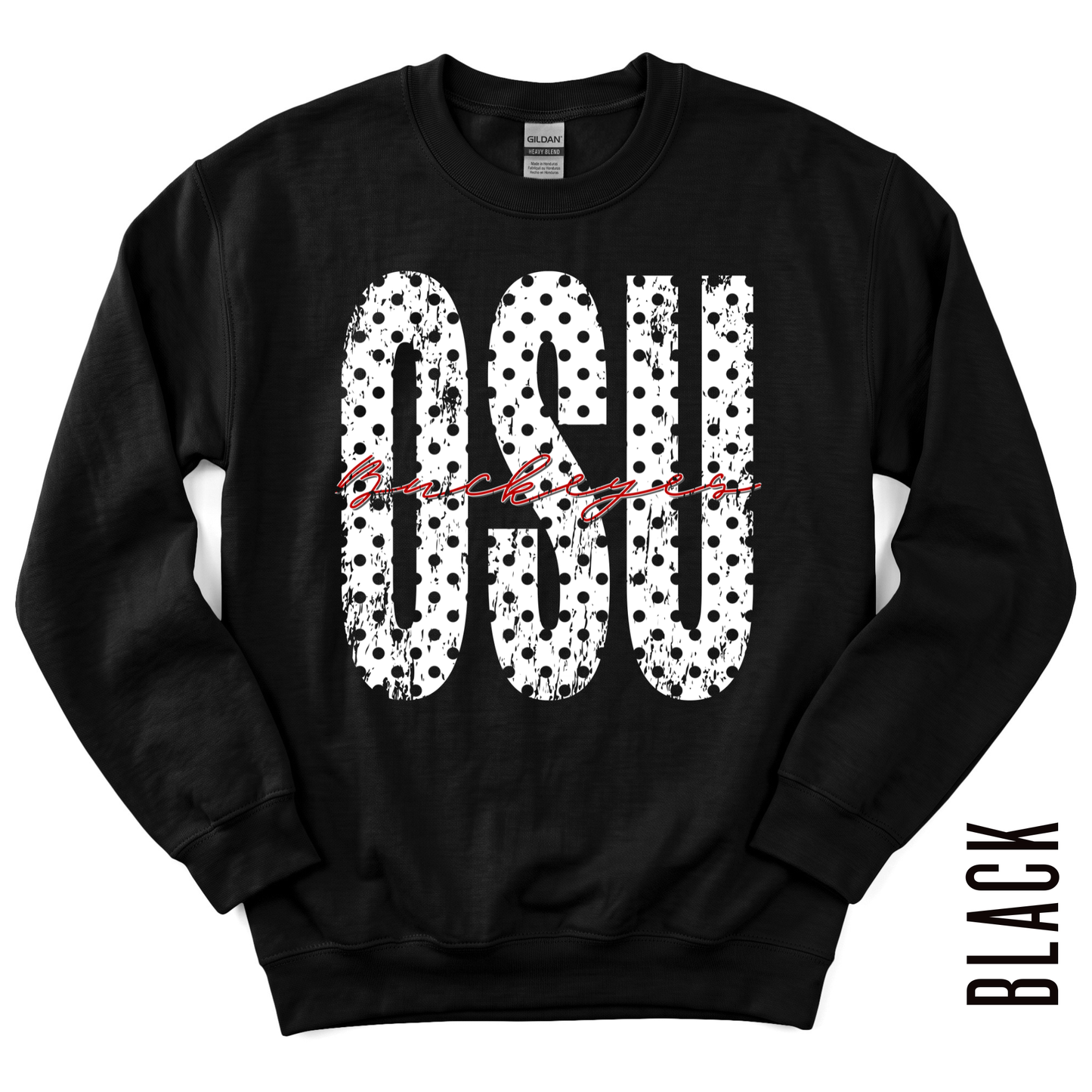 OSU WHITE POLKA DOT CREWNECK! (Copy)