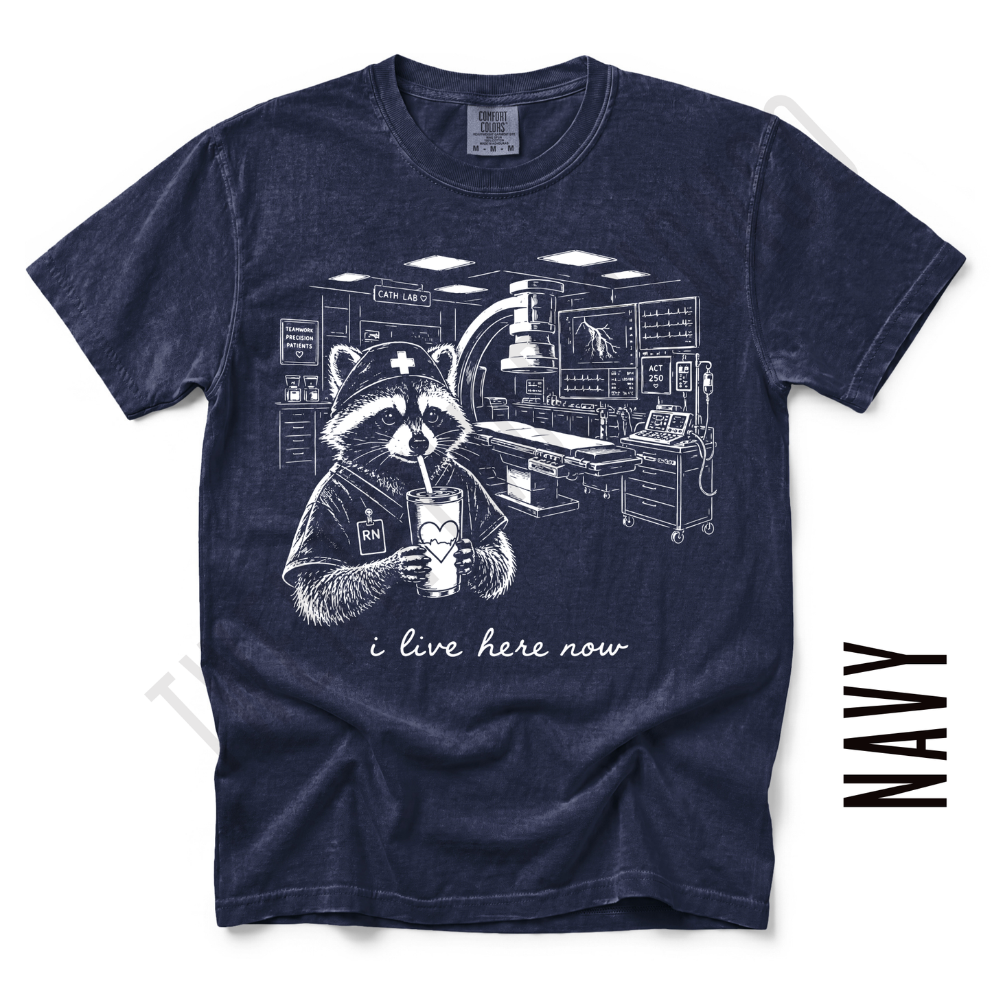 CARDIOLOGY LIVE HERE TEE!