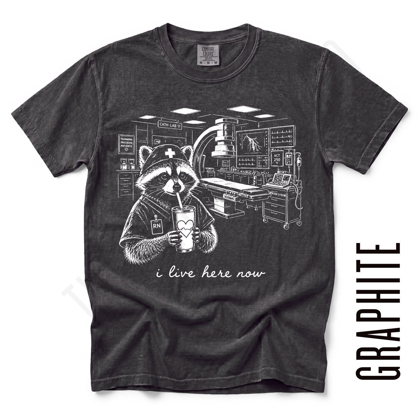 CARDIOLOGY LIVE HERE TEE!