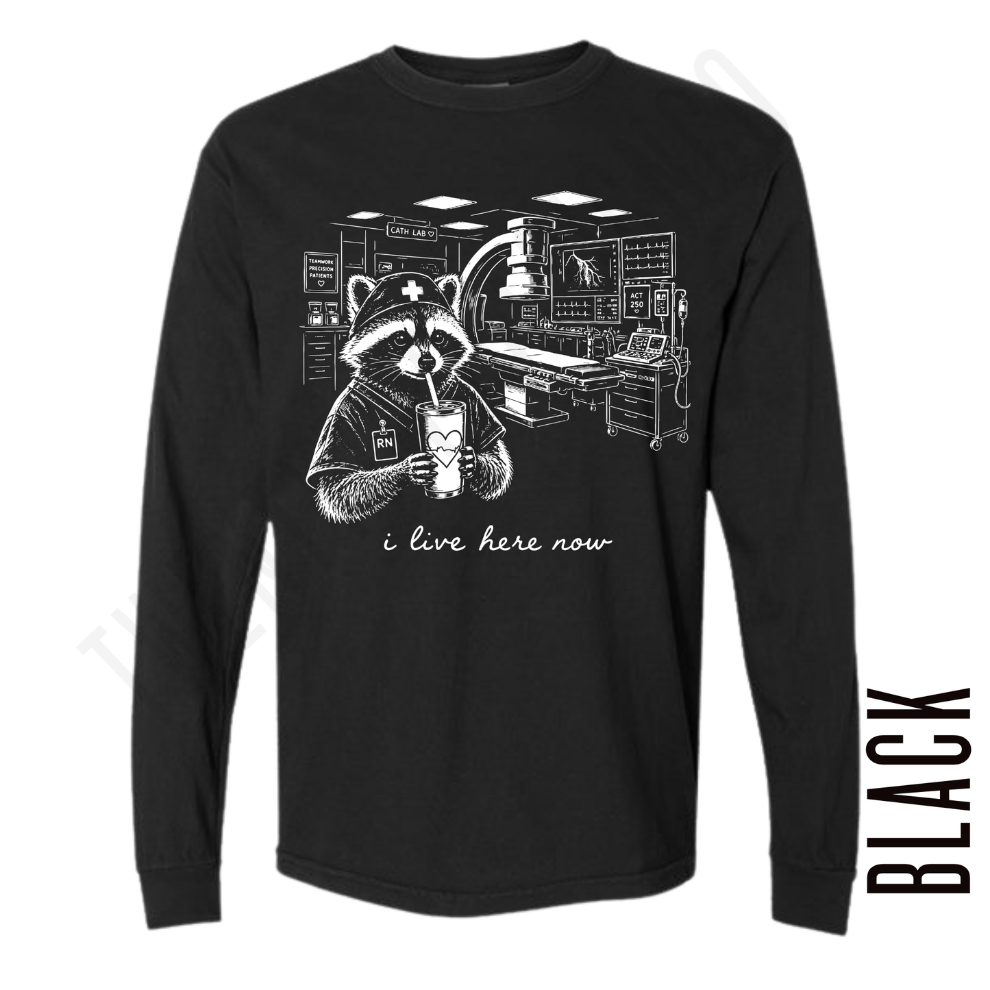 CARDIOLOGY LIVE HERE LONG SLEEVE!