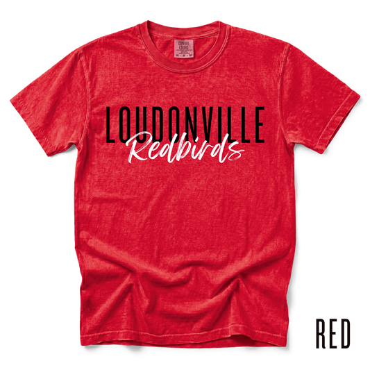 LOUDONVILLE REDBIRDS TEE ❤️